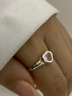 Anillo corazon rosa - comprar online