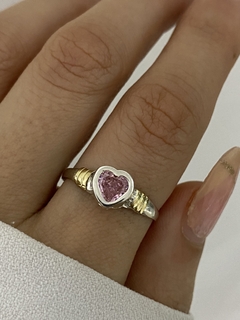 Anillo corazon rosa en internet