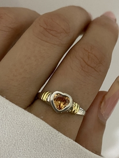 Anillo corazon ambar - Vogamayorista