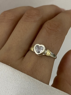 Anillo corazon blanco - comprar online