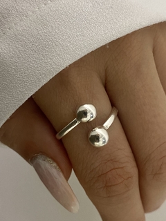 Anillo doble bolita (6x6)