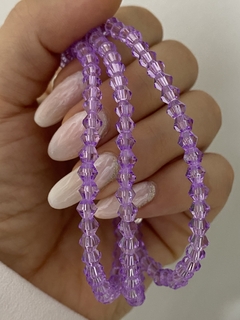 Pulsera cristal lila (Con Cierre) en internet