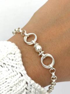 Pulsera modelo 643 (19cm) plata 925 cierre marinero