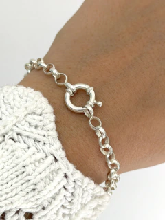 Pulsera modelo 643 (19cm) plata 925 cierre marinero - comprar online