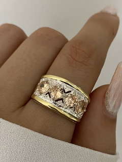 Anillo 4 piedras ámbar - comprar online