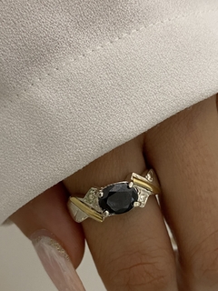 Anillo x piedra negra