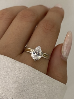 Anillo gota blanco - comprar online