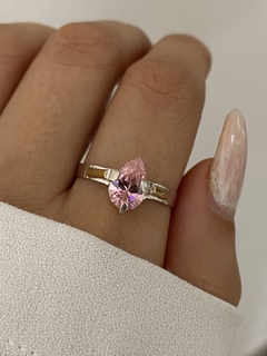 Anillo gota rosa - comprar online