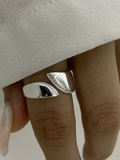 Anillo doble hoja cubic (Regulable) - tienda online