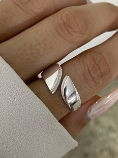 Anillo doble hoja cubic (Regulable) - comprar online