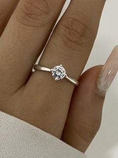 Anillo solitario cristal - comprar online