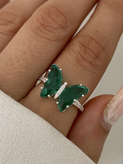 Anillo mariposa verde (importado) - comprar online