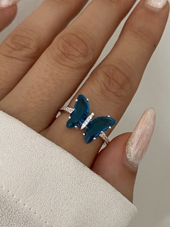 Anillo mariposa azul (importado) - comprar online