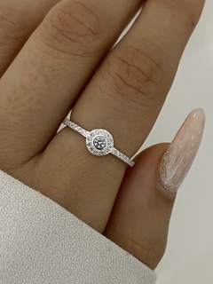 Anillo doble circulo cubic - comprar online