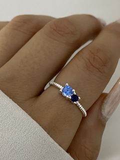 Anillo circulos azules - comprar online
