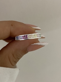 Anillo grueso doble cubic colores en internet