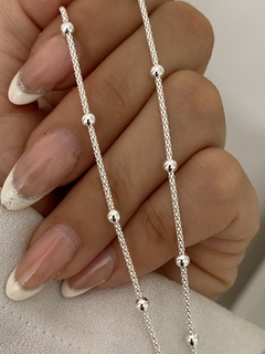 Cadena coreana con bolitas - comprar online