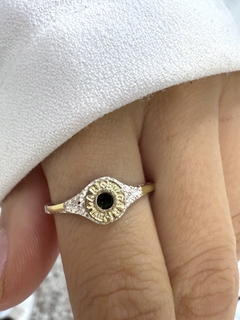 Anillo modelo 539 (piedra verde ) - comprar online
