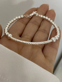 Pulsera modelo 87 (cierre marinero) chapado 1000