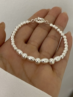 Pulsera modelo 85 (cierre marinero) chapado 1000