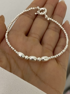 Pulsera modelo 86 (cierre marinero). Chapado 1000