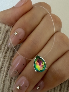 Tanza dije Swarovski gota 8mm fucsia/verde en internet