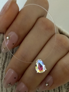 Tanza dije Swarovski gota 6mm cristal tornasol - Vogamayorista