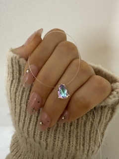 Tanza Swarovski gota 6mm lila/azul - comprar online
