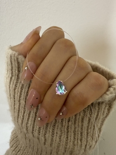 Tanza Swarovski gota 6mm lila/azul en internet