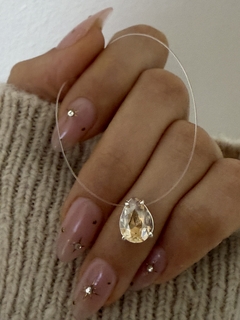 Tanza dije Swarovski gota 8mm ámbar - comprar online