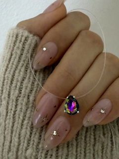 Tanza dije Swarovski gota 6mm fucsia/verde en internet