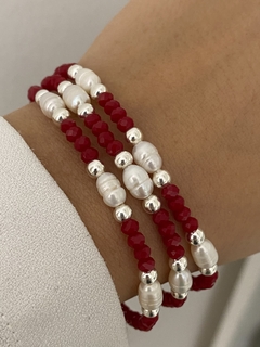 Pulsera cristal perla de río elastizada - comprar online