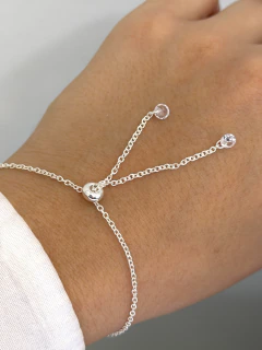 Pulsera corazon regulable modelo 655 plata 925 - comprar online