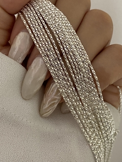 Cadena torzada diamantada 45 cm