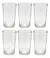 Vaso alto facetado x 6