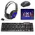 Kit Gamer 4 em 1 Teclado Mouse Fone Mousepad Mox MO-KM600 Az - BABY TECH OFICIAL