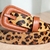 Cinto 100% Couro Animal print na internet