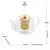 CHALEIRA DE VIDRO INFUSOR DOURADO