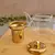 CHALEIRA DE VIDRO INFUSOR DOURADO - CASA FILO