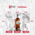 Imagem do Adesivo Envelopamento Geladeira Garrafa Platinum Label com Fundo Prateado e Estilo Luxuoso Bar e Restaurantes