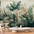 Papel de Parede Floresta Tropical com Folhagens Exuberantes para Sala de Estar na internet
