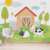 Papel de Parede Infantil Autocolante Fazendinha Encantada - Para quarto de Bebê