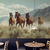 Papel de Parede Adesivo Autocolante Cavalos Paisagem - Para quarto ou Sala - Papeis Decor