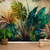 Papel de Parede Tropical Folhagem Exótica - ideias para quarto casal rustico