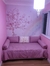 Papel de Parede Autocolante Floral Infantil Borboletas Arco-Íris - Papeis Decor