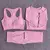 Conjunto Academia Fitness Feminino Leggings 1 Top Bra 1 Shorts Levanta Bumbum ,Conjunto de ioga sem costura para mulheres, Workout Sportswear, - comprar online
