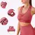 Conjunto Academia Fitness Feminino Leggings 1 Top Bra 1 Shorts Levanta Bumbum sem costura para mulheres, shorts de ginástica, sutiã esporti na internet