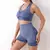 Conjunto Academia Fitness Feminino Leggings 1 Top Bra 1 Shorts Levanta Bumbum sem costura para mulheres, shorts de ginástica, sutiã esporti - loja online