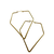 Brinco Aço dourado Trianguar - comprar online