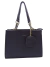 Bolsa tote grande em couro sintético com mini-nécessaire - Purpurea